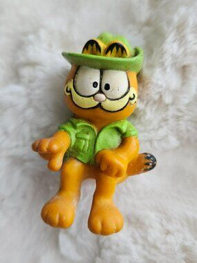 Garfield Explorer Vintage PVC Figurine 1981 United Feature Syndicate Safari